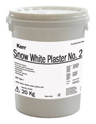 Bild von Kerr Snow White Plaster No. 2 Eimer 20 kg weiß
