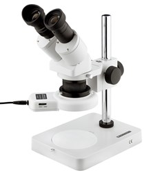 Bild von Eschenbach Auflicht Stereo Mikroskop mit LED Auflicht-Ringleuchte